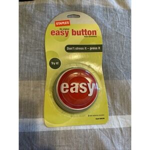New Old Stock - Staples Talking That was Easy Button Red Original 2005